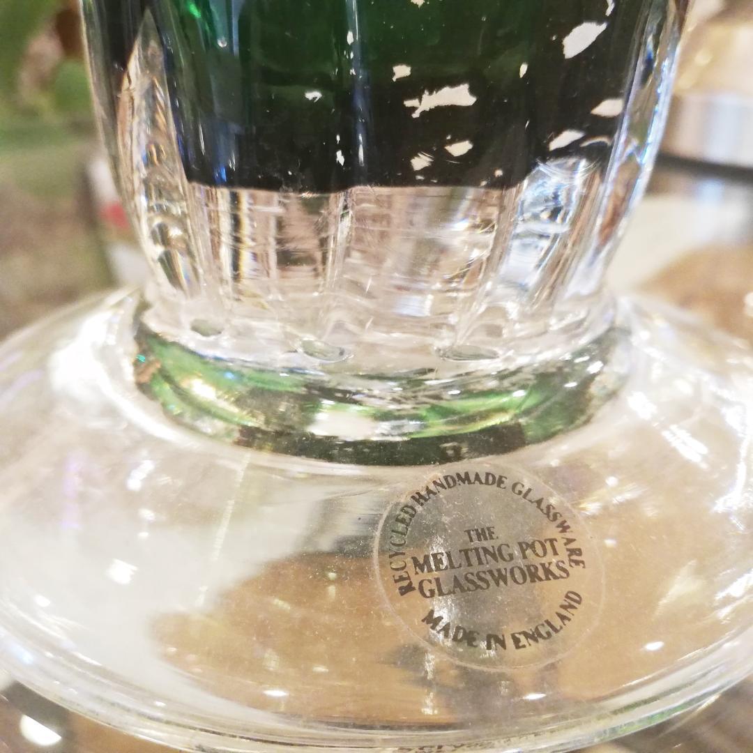 ◇OUTLET　イギリスアンティーク　フラワーベース　ガラス製