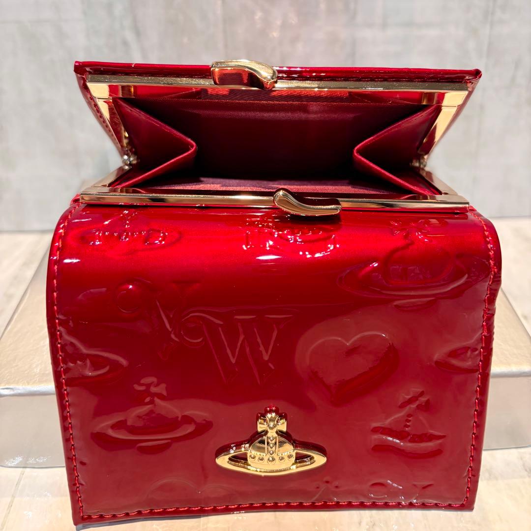 Vivienne Westwood 3つ折り財布 / レッド/ゴールド金具付き