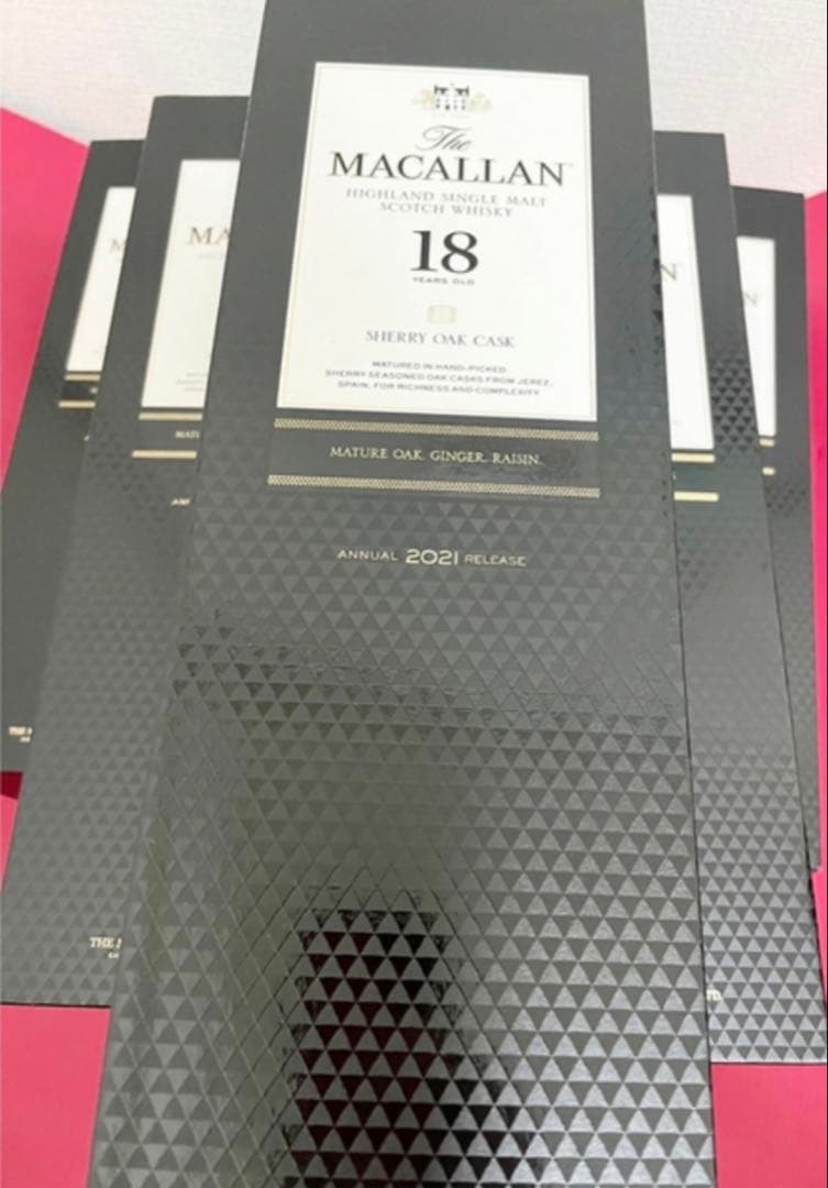 【希少！】マッカラン18年 空箱６本