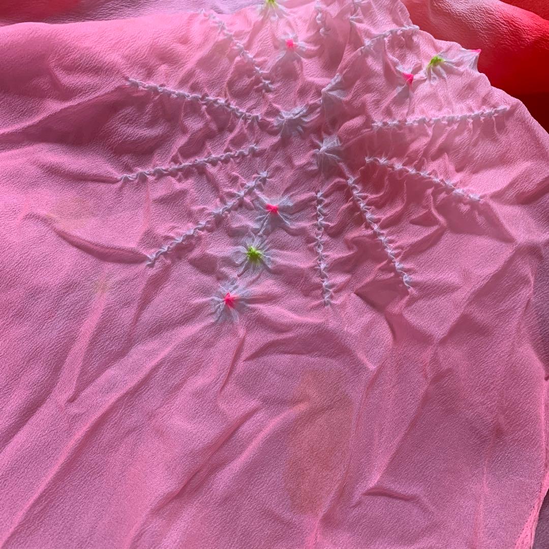 七五三　3歳　着物　被布　正絹