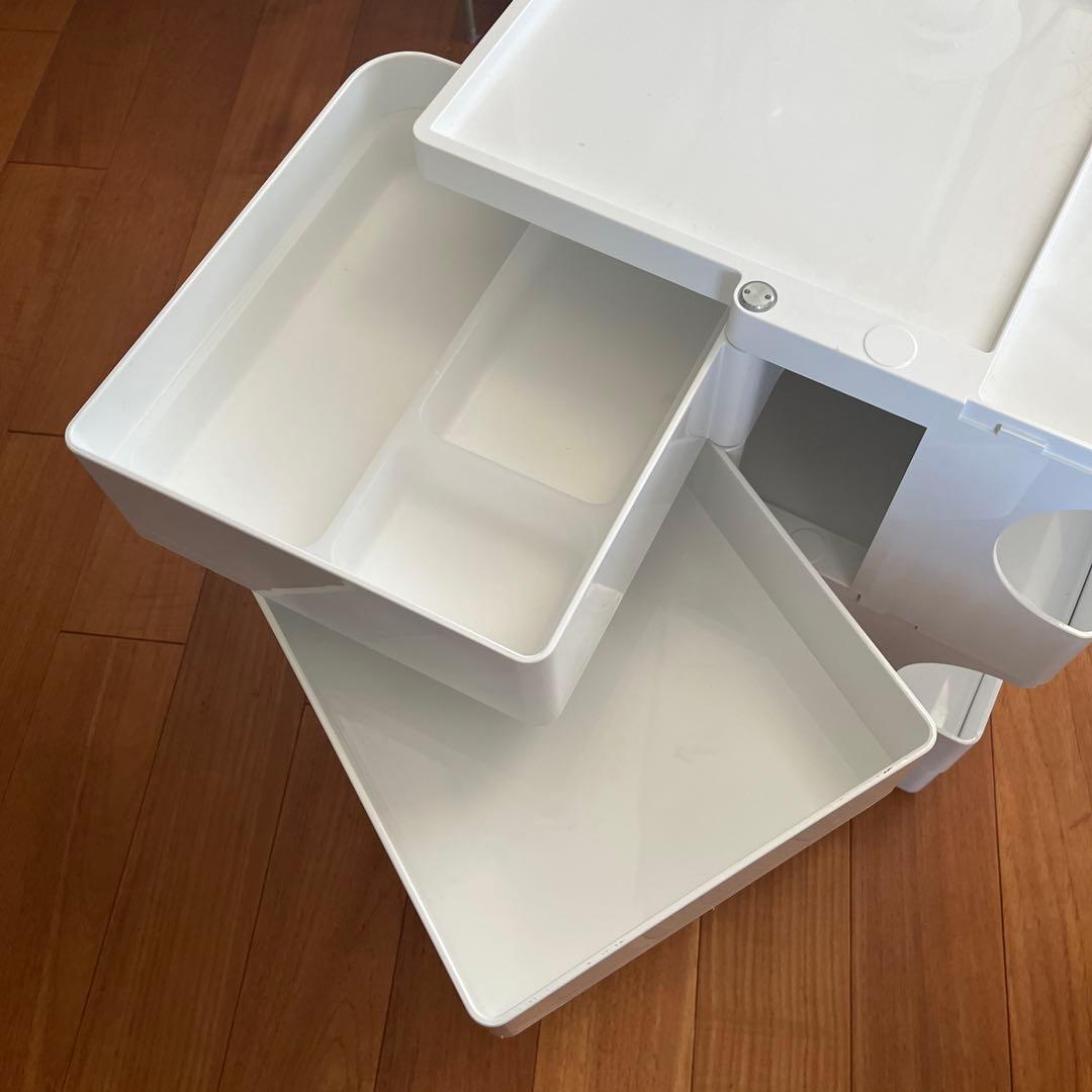 【正規品・中古】ボビーワゴン 2段2トレイ ホワイト