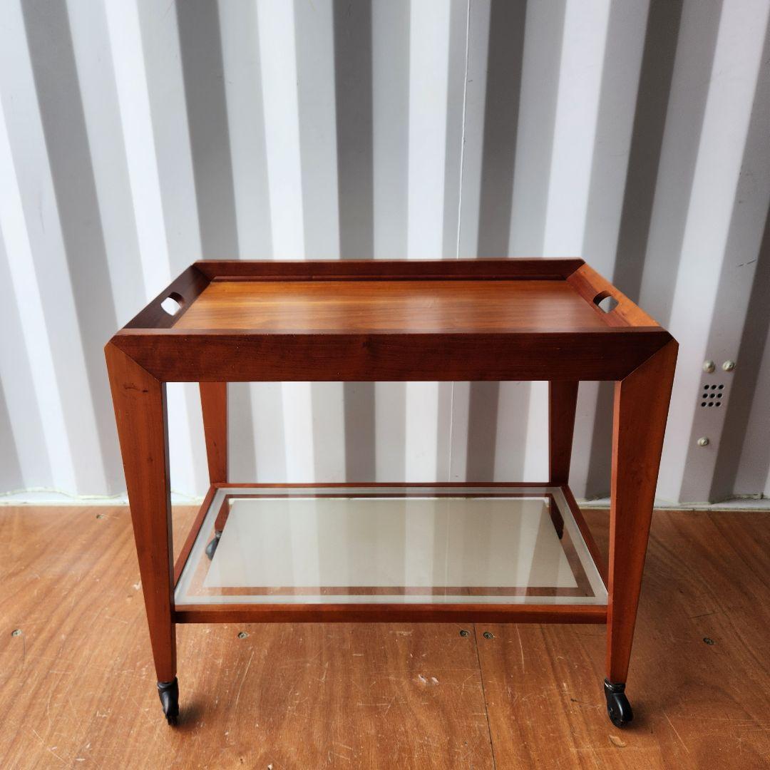 ヴィンテージ　天然木 サービスワゴン キッチンワゴン トロリーワゴン