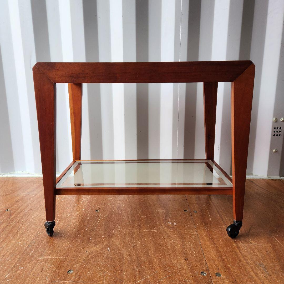 ヴィンテージ　天然木 サービスワゴン キッチンワゴン トロリーワゴン