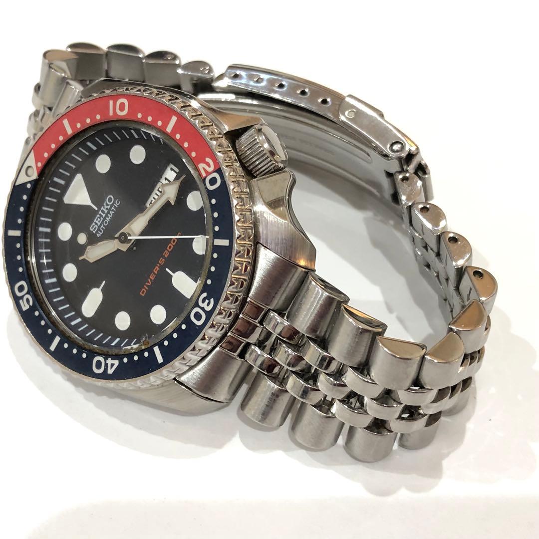 セイコー ダイバー ネイビーボーイ SKX009 メンズ　自動巻き腕時計