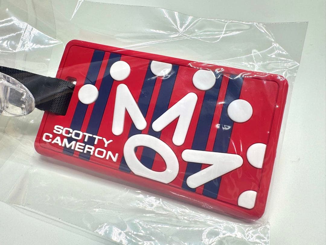 スコッティ キャメロン◆パターカバーリーシュ◆ 赤白クラウンロゴ◆ギャラリー限定