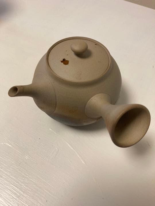若杉集 急須　未使用　白土　藻塩　焼き締め