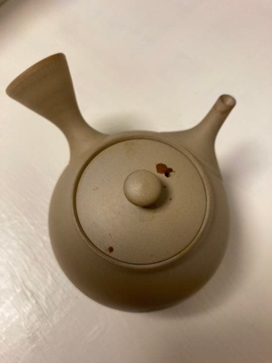 若杉集 急須　未使用　白土　藻塩　焼き締め