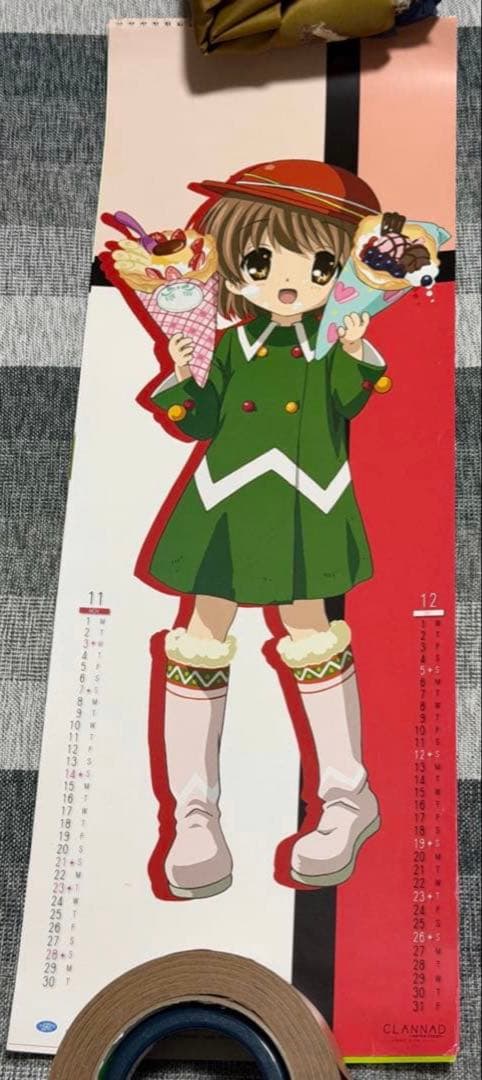 【京アニ正規品・レア】CLANNAD-クラナド- 2010年度スリムカレンダー