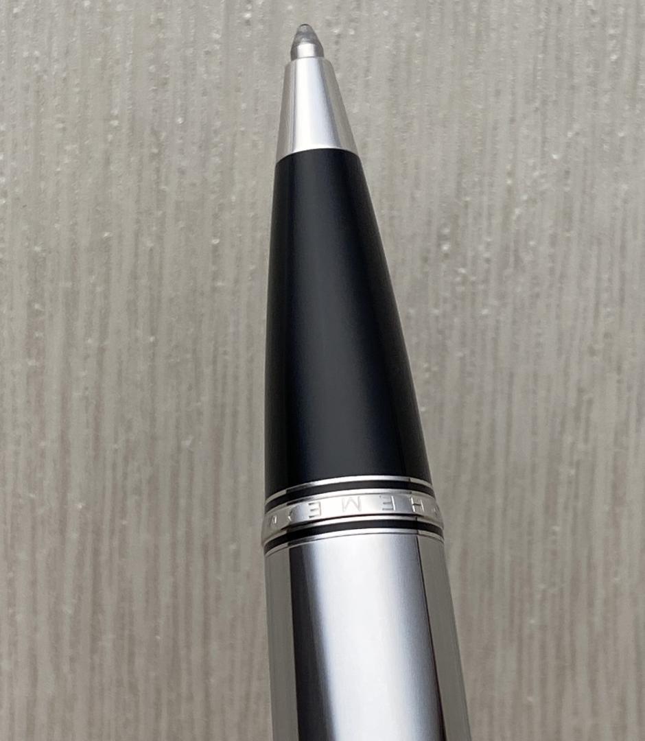 新品同様 モンブラン ボエム フランス製 スチール ノワール ボールペン付属品付