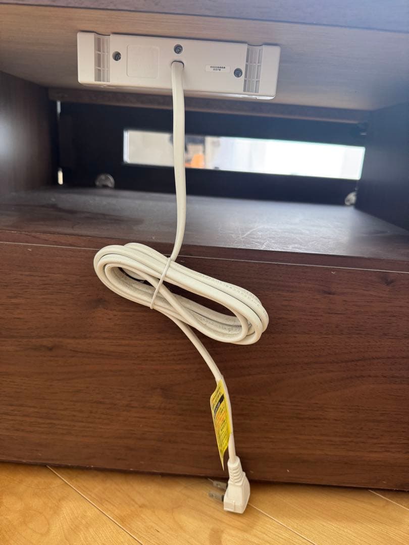 ダークブラウン テレビボード ガラスパネル付き