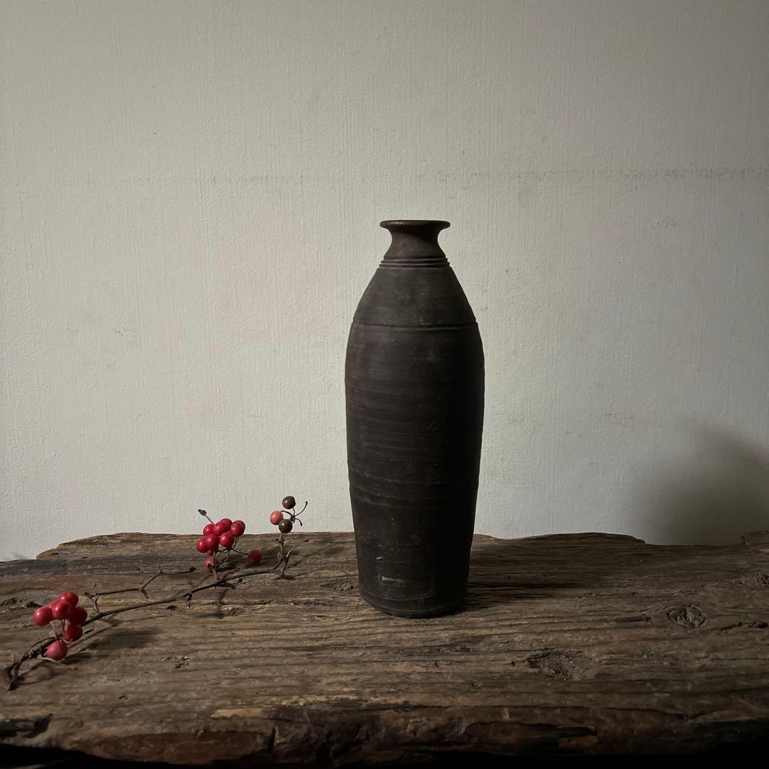 鬼の腕　徳利　壺屋焼　琉球　南蛮　壷　骨董　花入　古道具　古民芸　種子島検:李朝