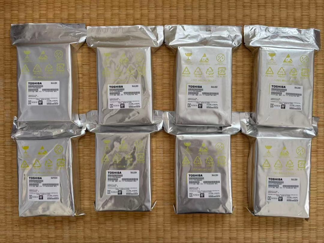 TOSHIBA HDD ハードディスク 2TB 未開封 8点セット