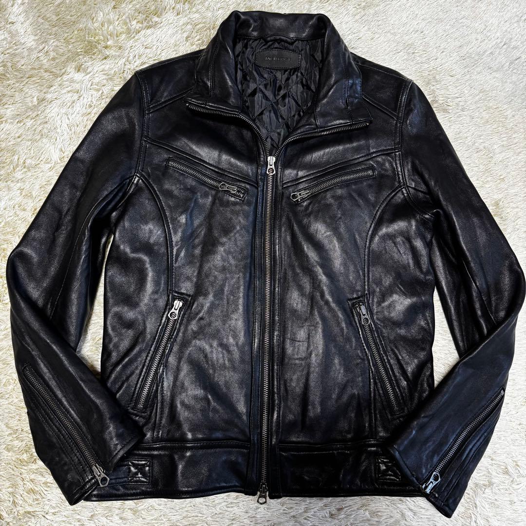 ジャックローズ　シングル　ライダースジャケット　キルティング　バイカー　3サイズ