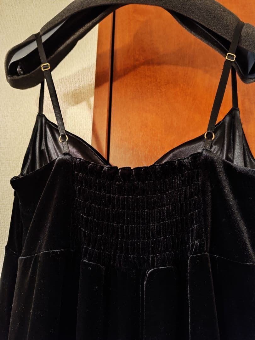 アメリヴィンテージMANY WAY TULLE VEIL DRESSベロアドレス