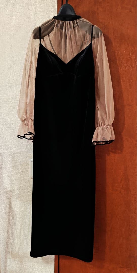 アメリヴィンテージMANY WAY TULLE VEIL DRESSベロアドレス