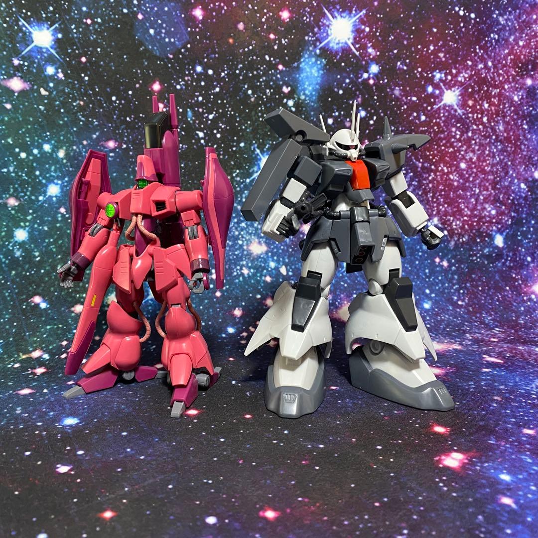 GUNPLA 1/144 HG ZZガンダム バウ キュベレイ ザクIII ジム