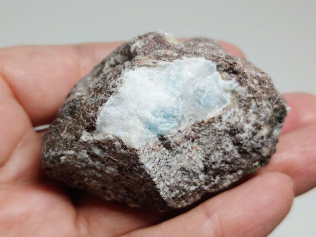 ラリマー 118g 原石 鑑賞石 自然石 誕生石 鉱物 鉱石 水石 インテリア