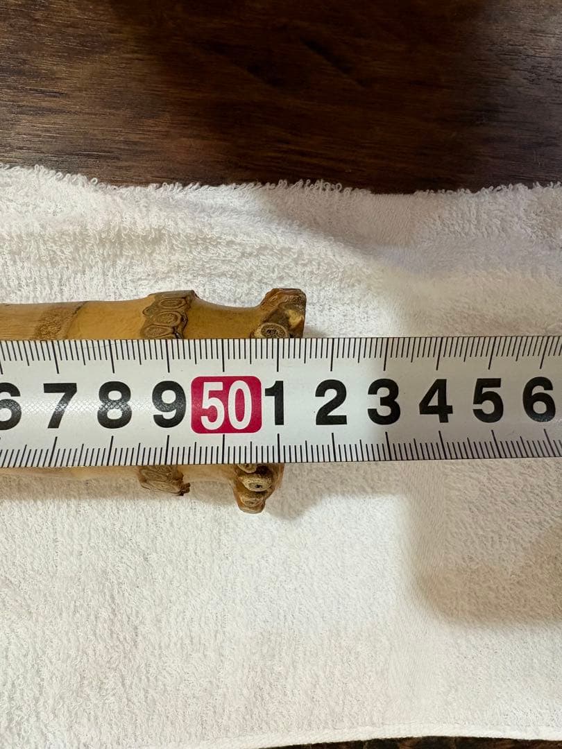 尺八　竹治　銀三線　竹製　琴古流　約51,5cm