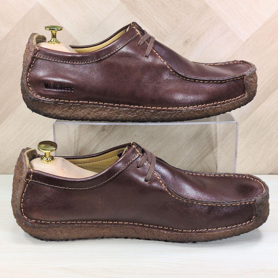 クラークス 27.0cm ナタリー ワラビー レザー ブラウン S528