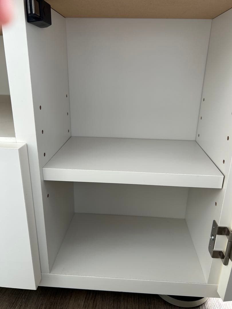 【お値下げ‼︎美品‼︎】鏡面仕上げ　ホワイト　テレビ台　日本製