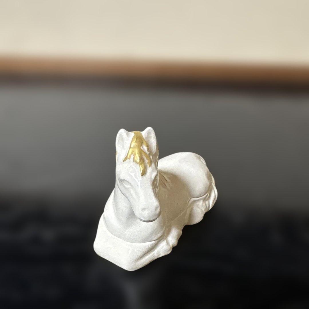 【茶道具】小峠丹山造　干支香合（共箱）　馬　来年は午年　初釜に