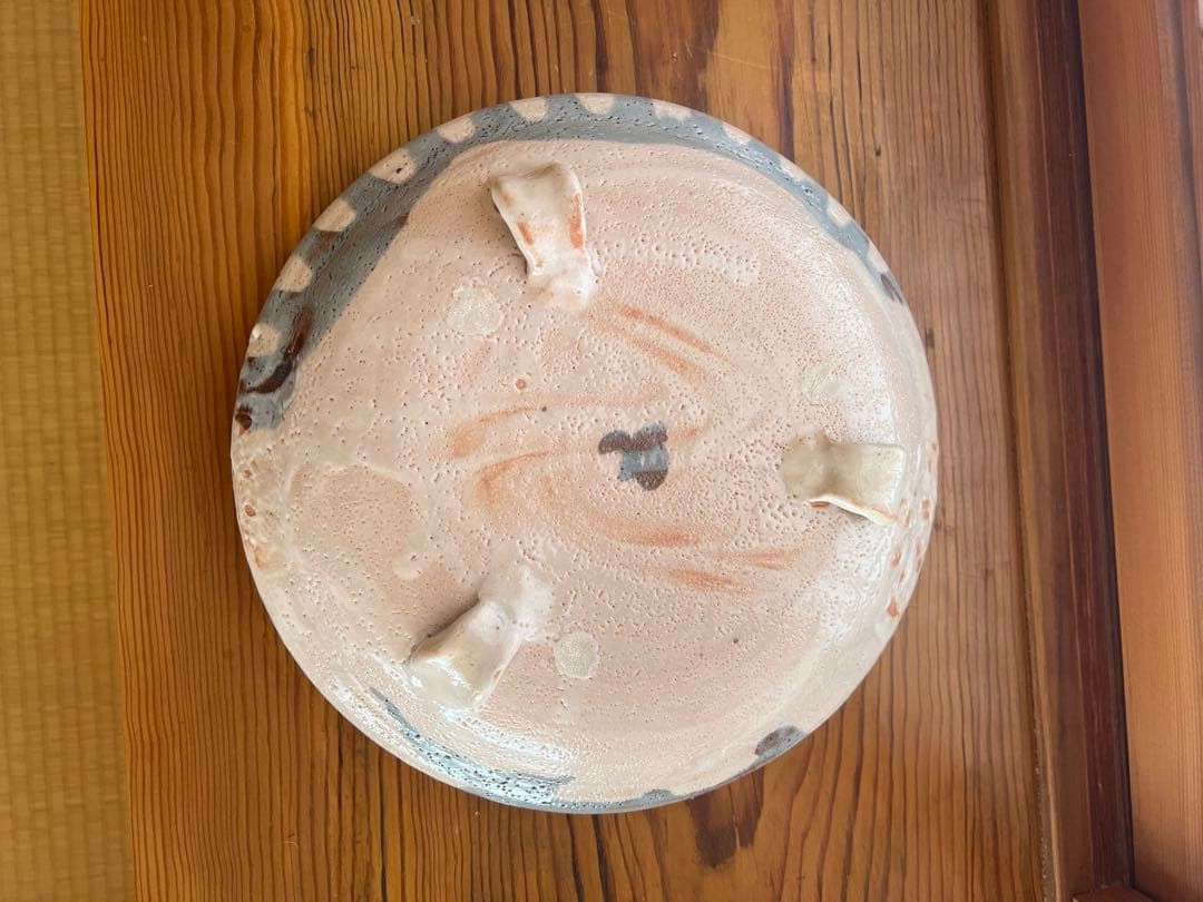 作家物 陶芸 鉢 共箱・しおり付き 銘「七斗美」 直径約29cm