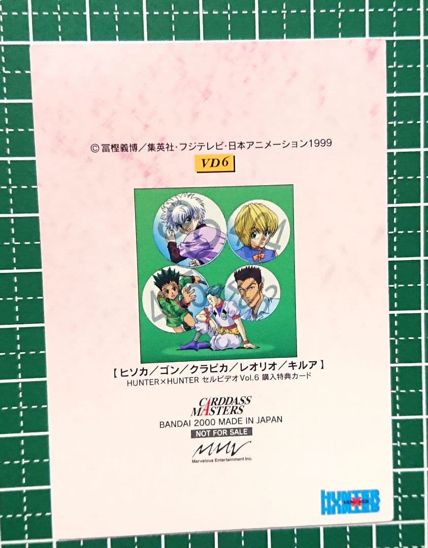 HUNTER×HUNTER　セルビデオVol.6　購入特典カード