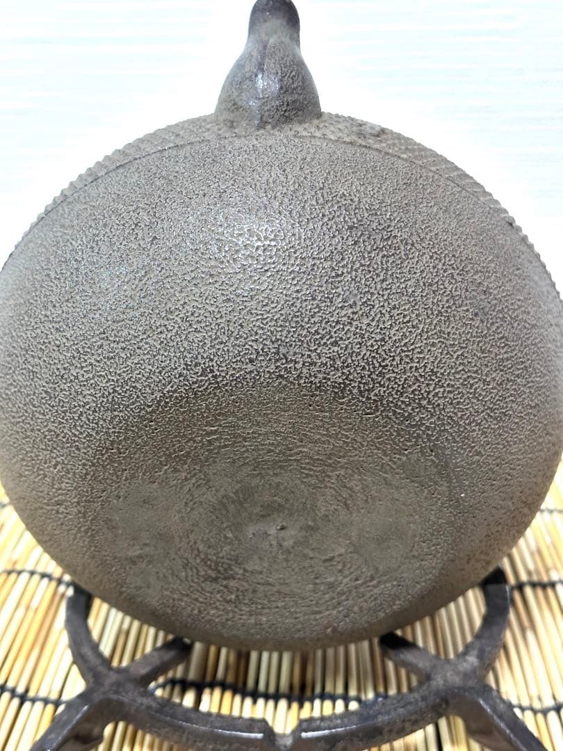 未使用品　南部釜師匠　清光堂　佐藤清光造　１５型アラレ　はなこ様売約済み