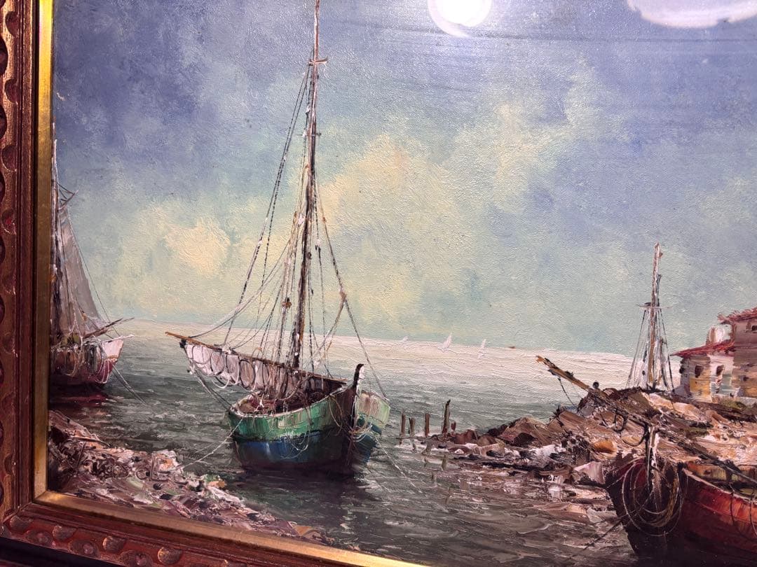 ✨大判サイズ 超希少品！！ アンティーク油彩画