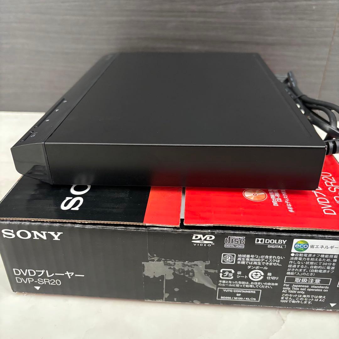 未使用・保証付★ソニー DVDプレーヤー ブラック 再生 DVP-SR20 BC