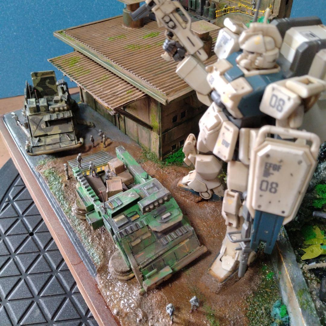 「危険地帯」ガンプラ完成品ジオラマ