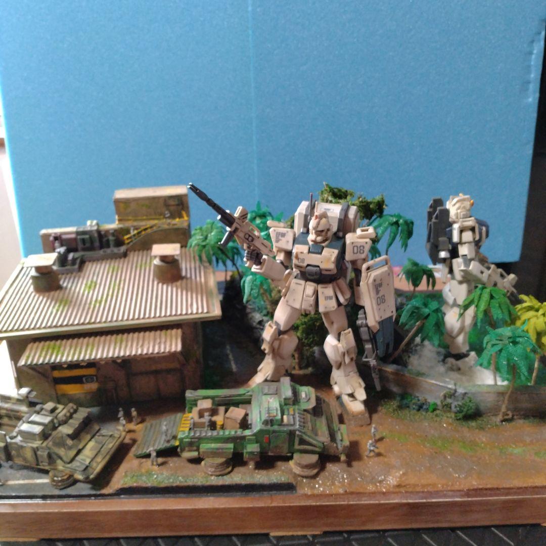 「危険地帯」ガンプラ完成品ジオラマ