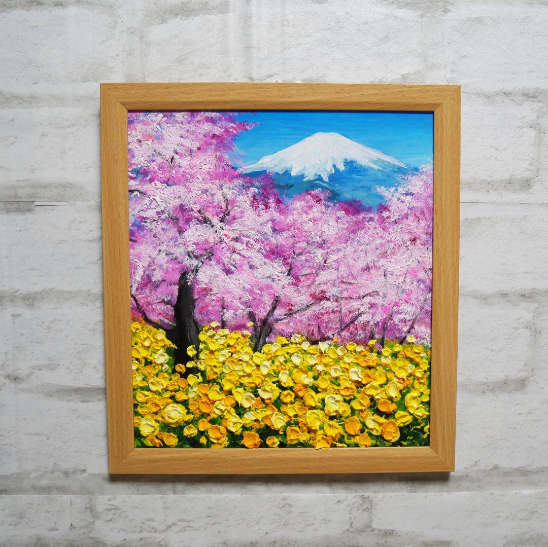 油絵 油彩 油彩画 絵 絵画 【松田の桜祭り】