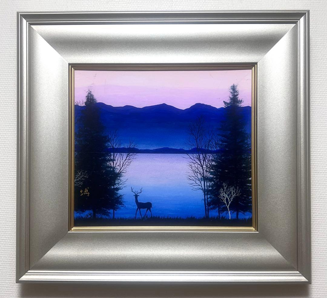 (F6号)ベルナール・ビュッフェ【水仙とリラ】 肉筆/裏サイン有り/手描き