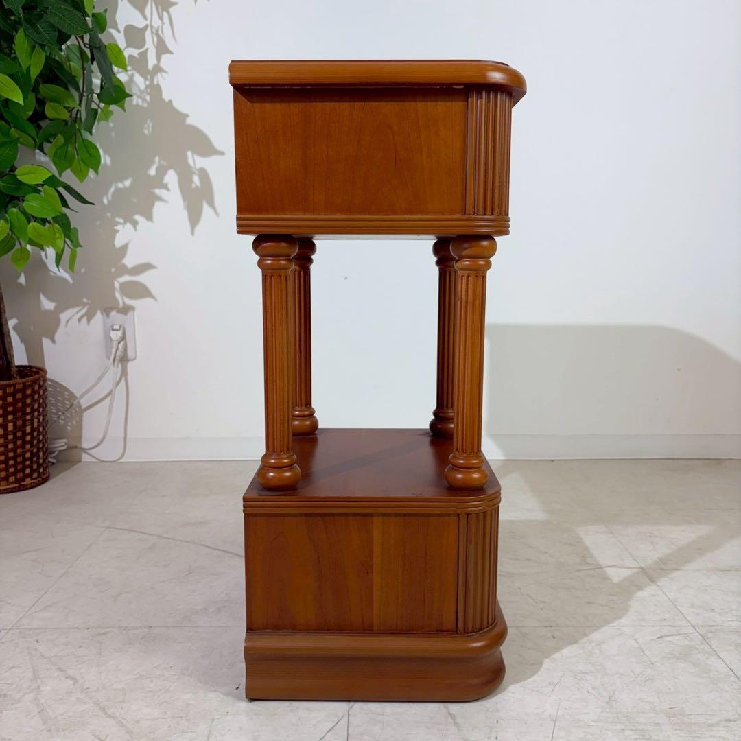 アンティーク調　クラシック　電話台　スモールキャビネット　サイドテーブル