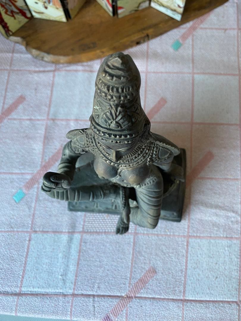 仏教美術　銅製　唐物 中国美術 古玩 古美術 骨董品 寺院　タイ仏像　仏教坐像