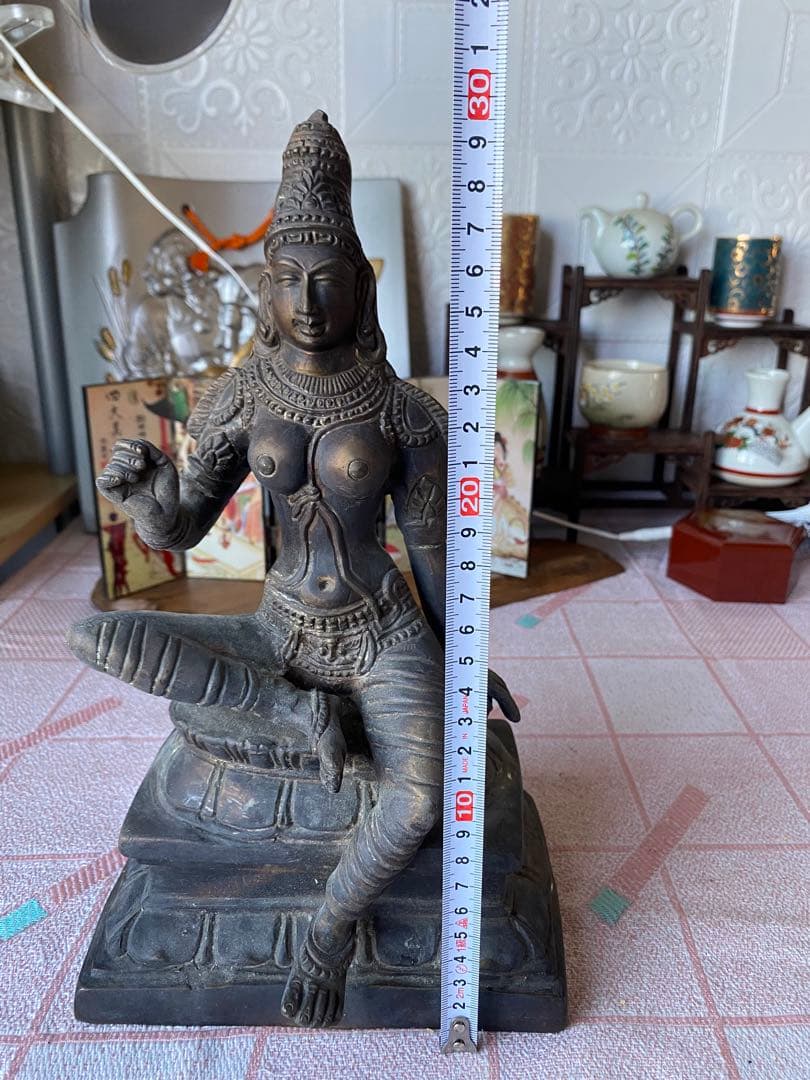 仏教美術　銅製　唐物 中国美術 古玩 古美術 骨董品 寺院　タイ仏像　仏教坐像