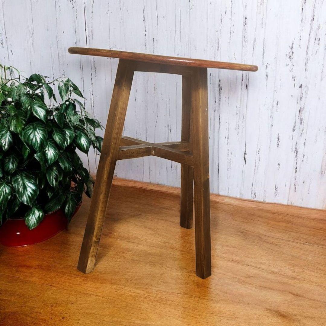 ダイニングテーブル　に最適/　ヴィンテージ風　/　丸テーブル