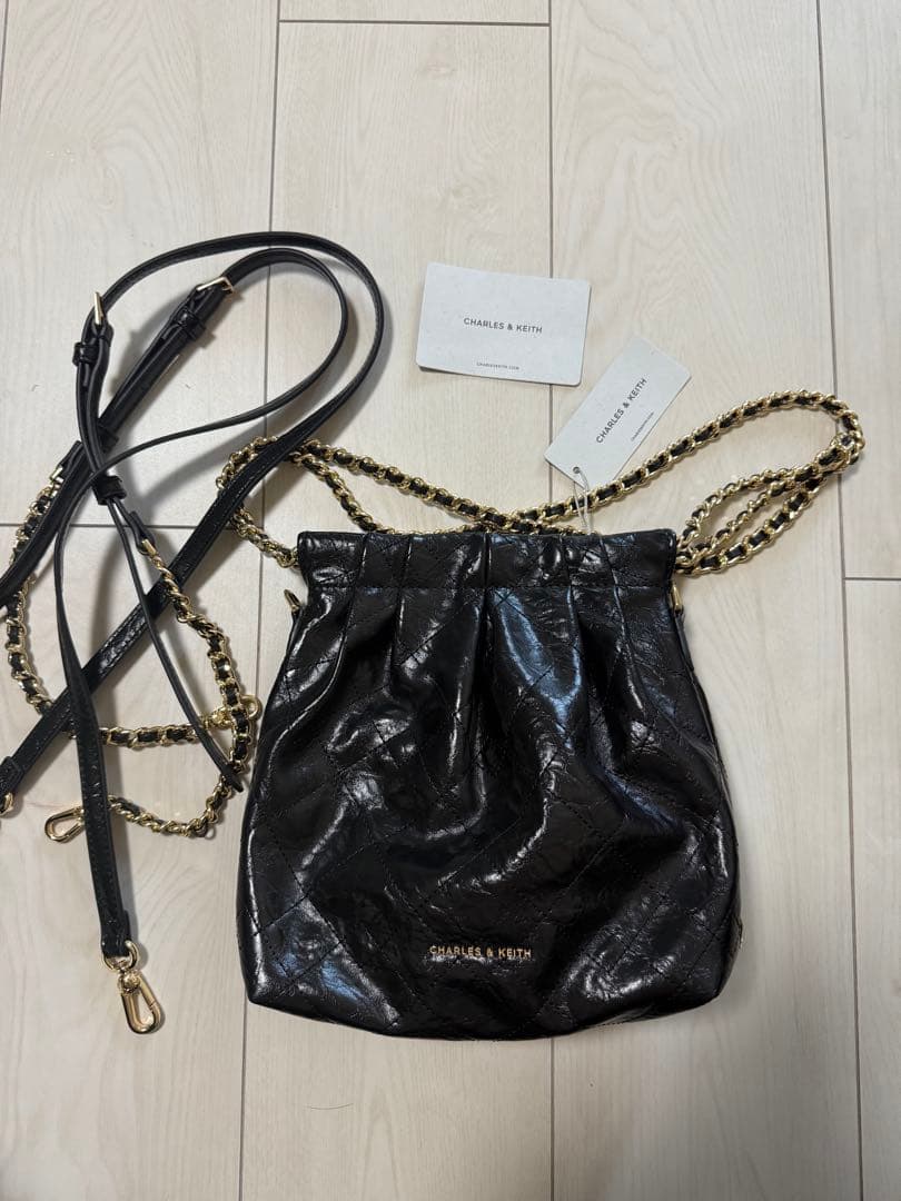 CHARLES&KEITH Duoドゥオ チェーンハンドルツーウェイバックパック