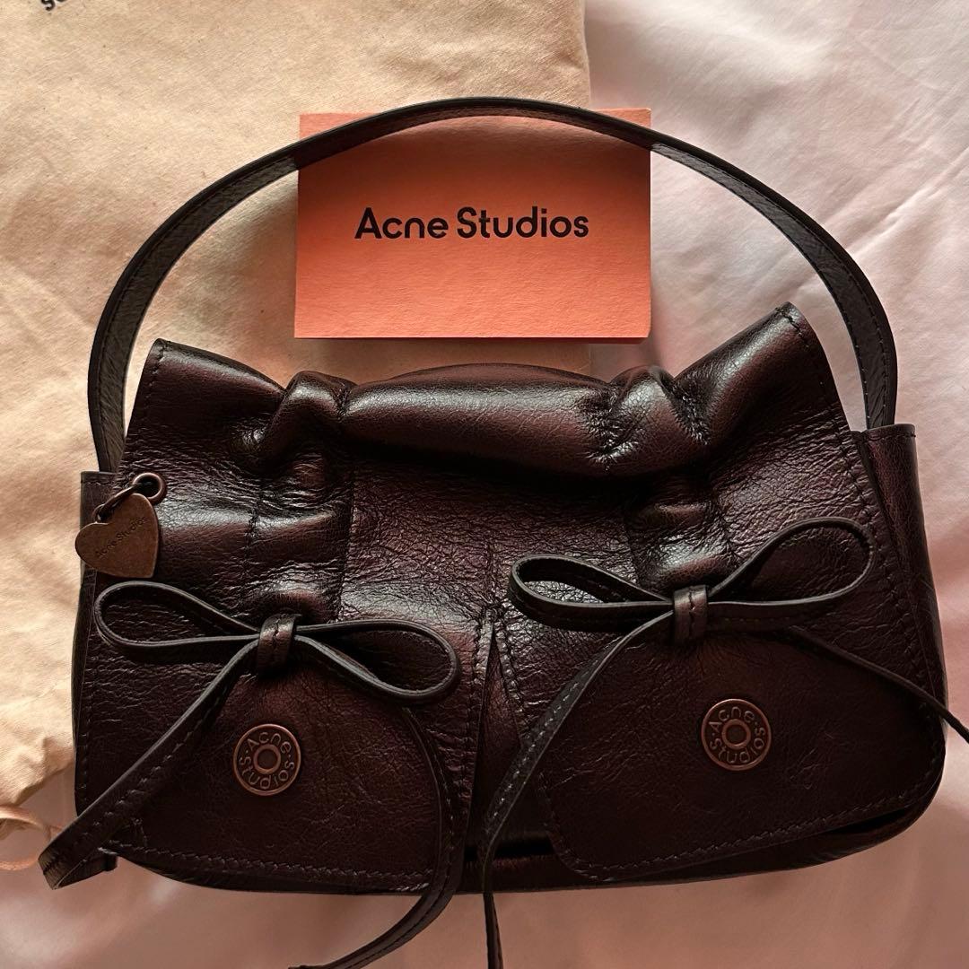 Acne Studios ダークブラウン ハンドバッグ