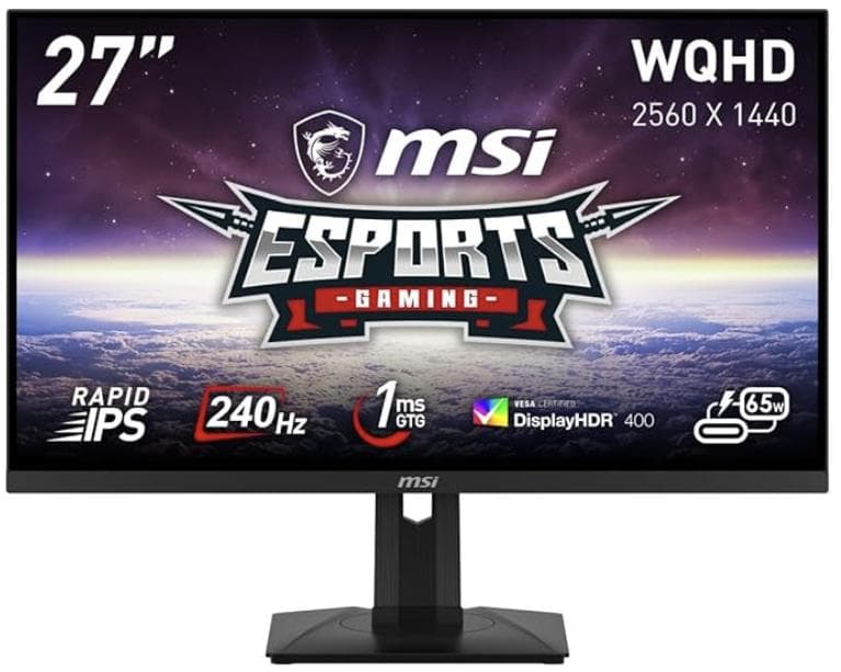 MSI ゲーミングモニター G274QPX 27インチ WQHD 240Hz
