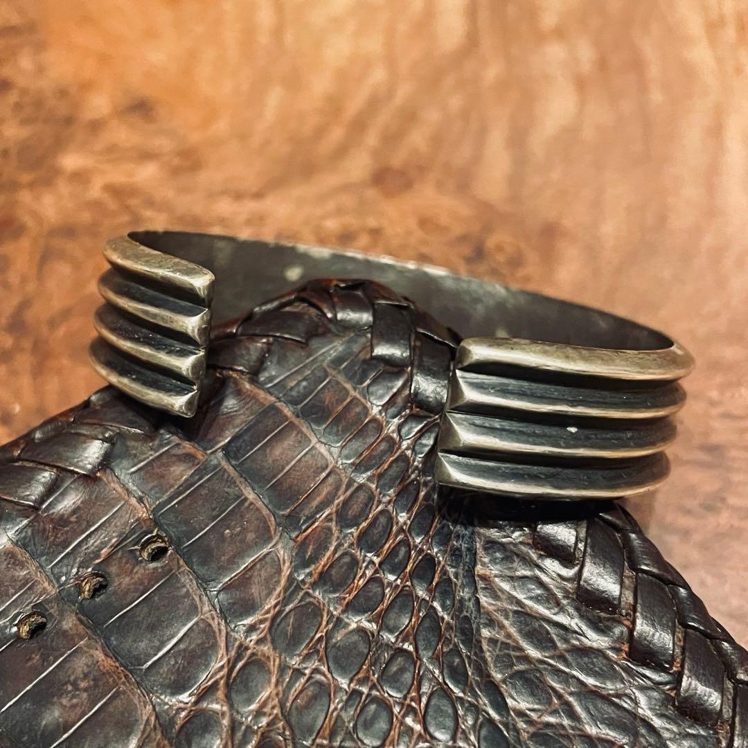 フランシス·ビゲイ作 シルバー バングル ナバホ インディアンジュエリー