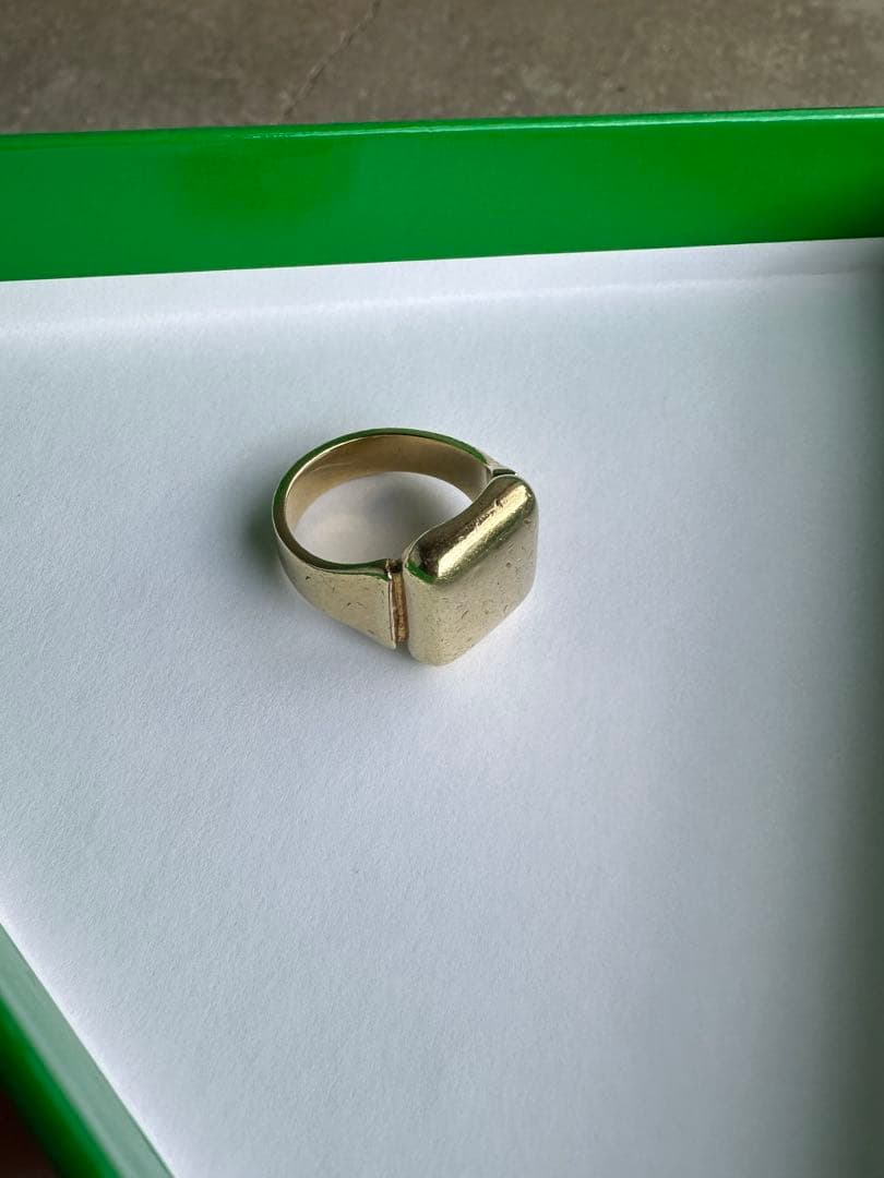 か*様 BOTTEGA VENETA ボッテガ　ゴールドスクエアリング