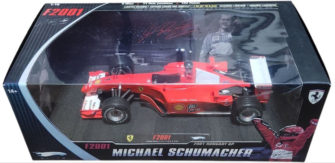【未開封・新品】1/18 Hot Wheel Ferrari F2001