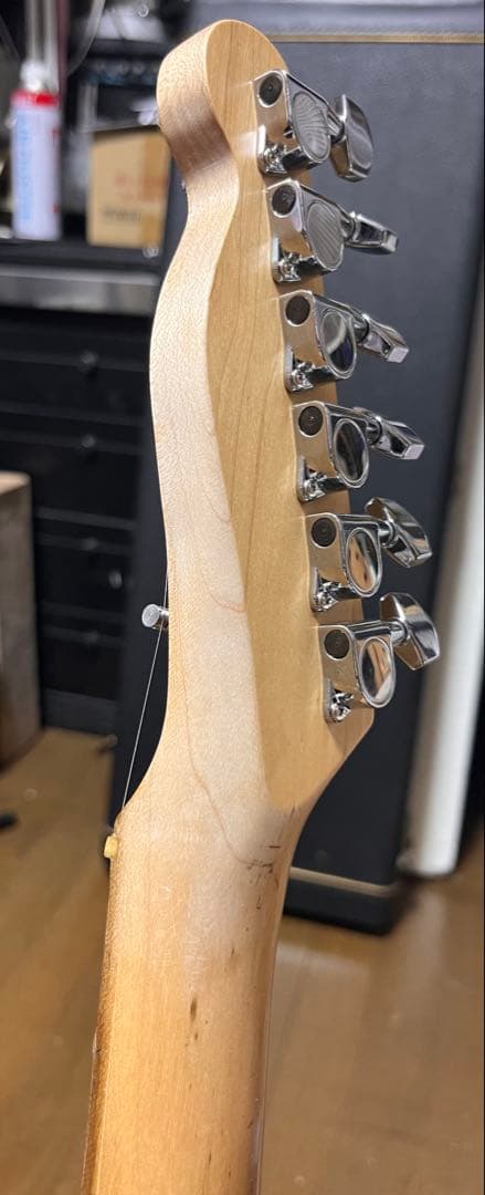 ジャンク！メイビス・ショートスケール・ストラト！加工あり。ハードケース付き！