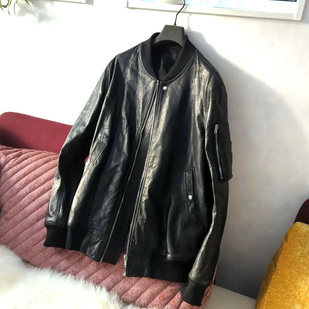 新品　2024F/W　リックオウエンス　クラシック　フライト　レザージャケット