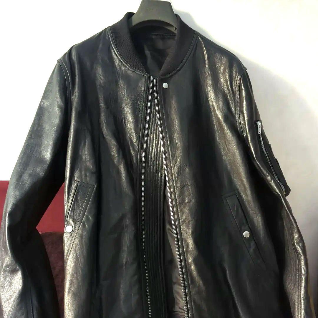 新品　2024F/W　リックオウエンス　クラシック　フライト　レザージャケット