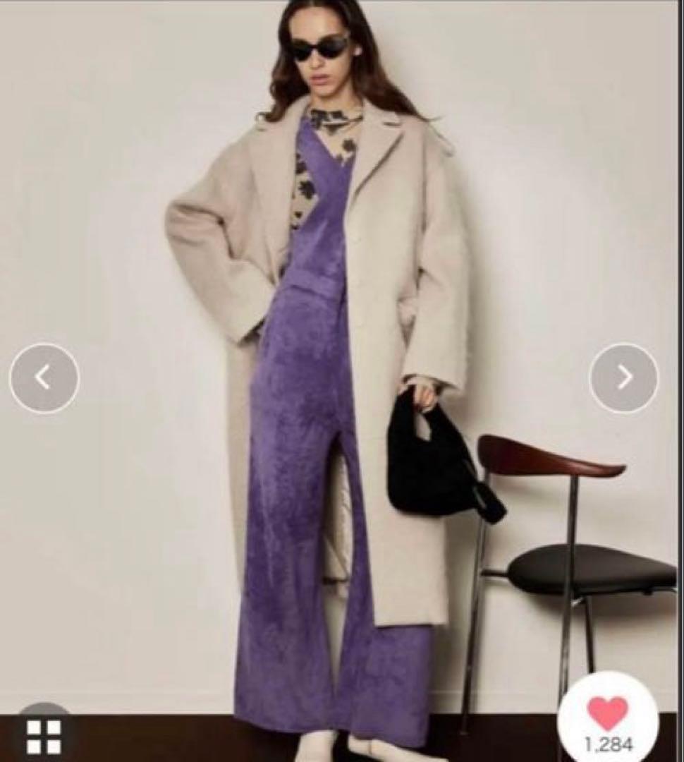 ベージュ チェスターコート Mサイズ ウール混合　メゾンスペシャル