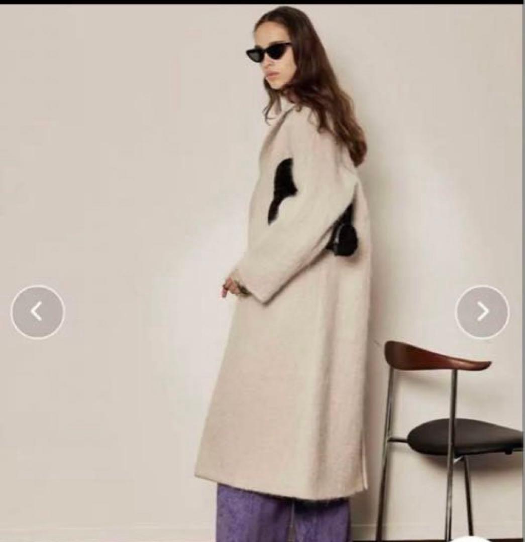 ベージュ チェスターコート Mサイズ ウール混合　メゾンスペシャル