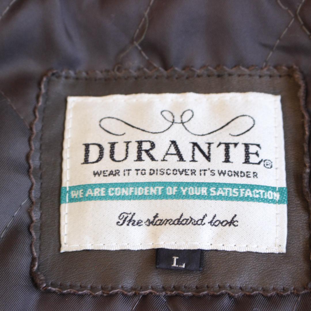 DURANTE A-2 中綿 レザージャケット Lサイズ ブラウン 牛革
